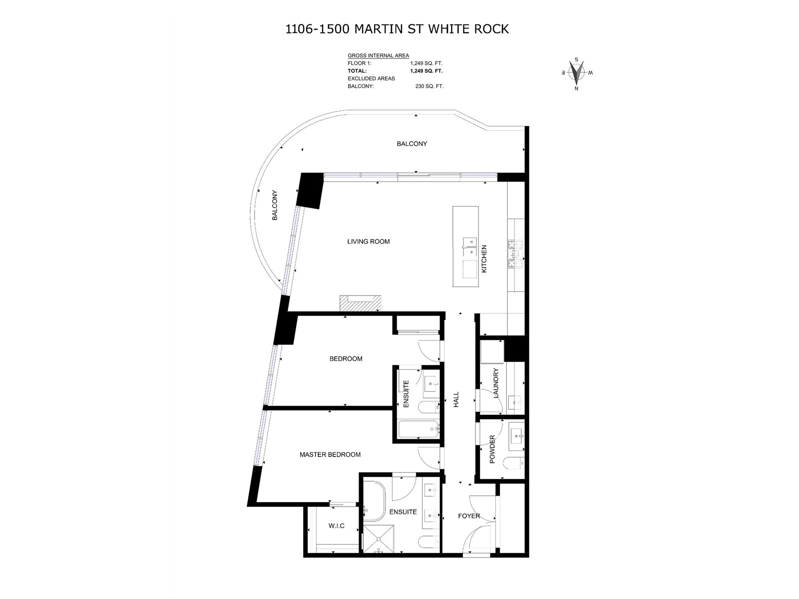 1106 1500 Martin Street, White Rock, British Columbia  V4B 0C2 - Photo 15 - R2965298