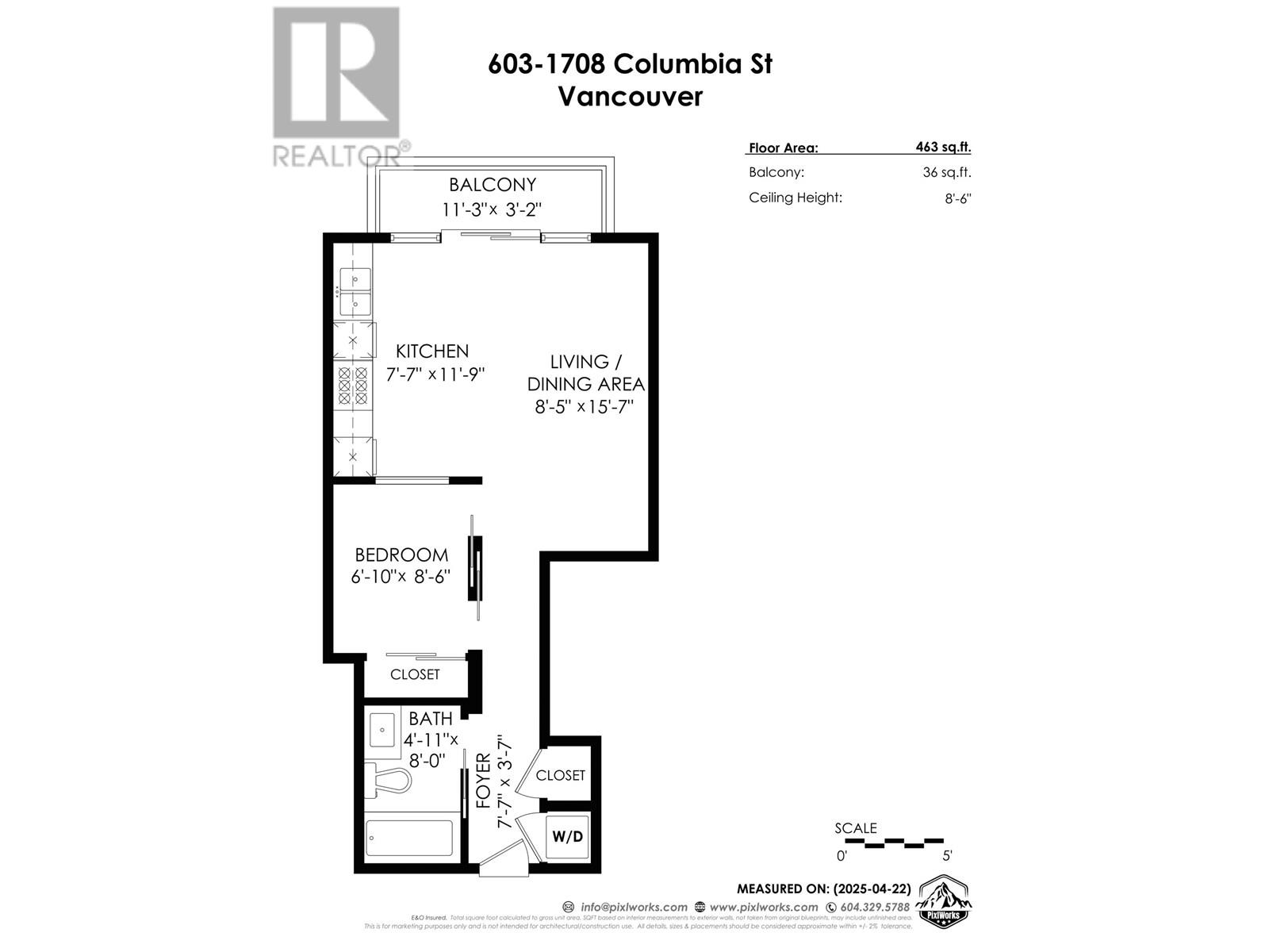 603 1708 Columbia Street, Vancouver, British Columbia  V5Y 0H7 - Photo 5 - R2993789
