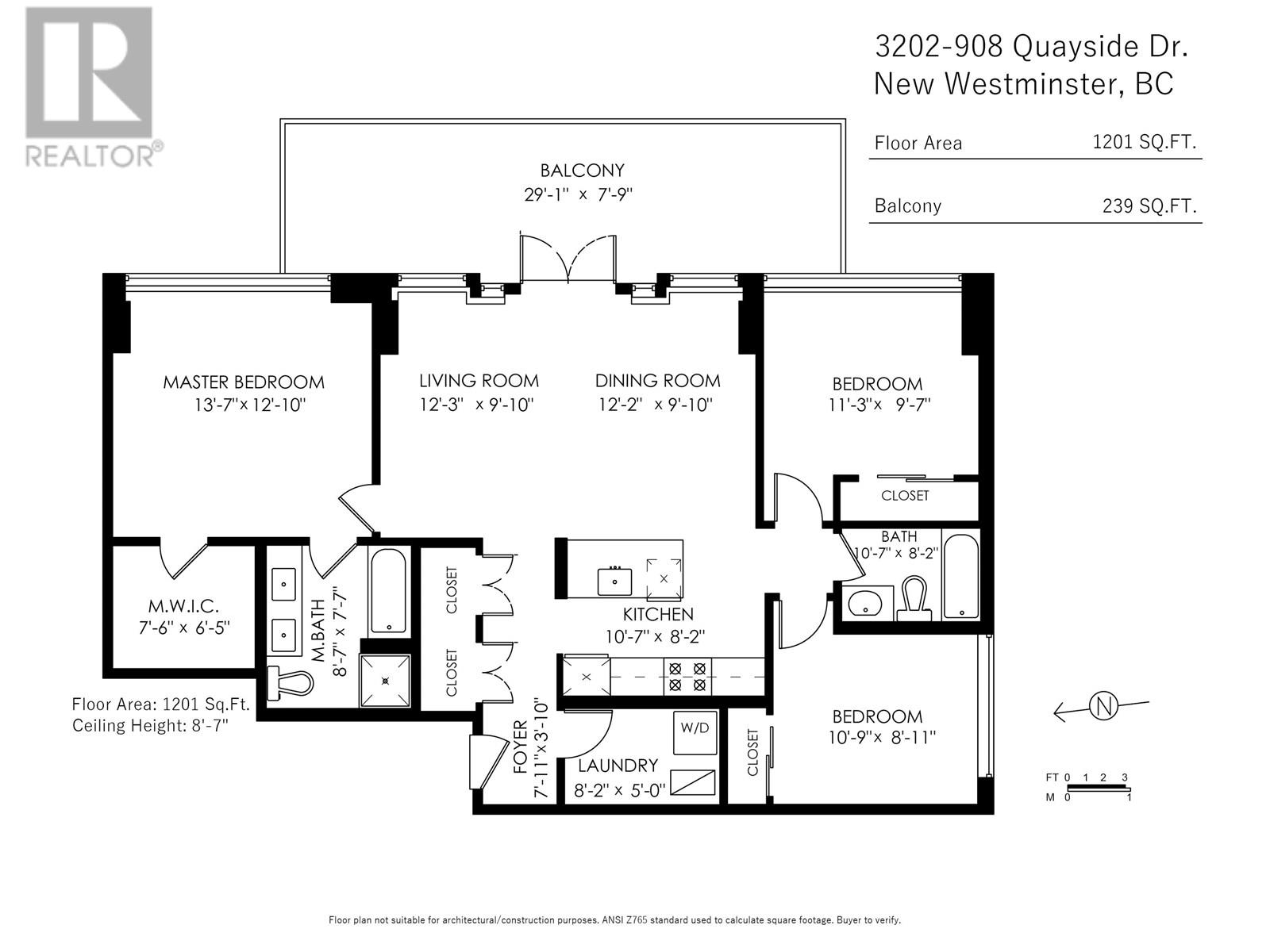3202 908 Quayside Drive, New Westminster, British Columbia  V3M 0L4 - Photo 30 - R3014328