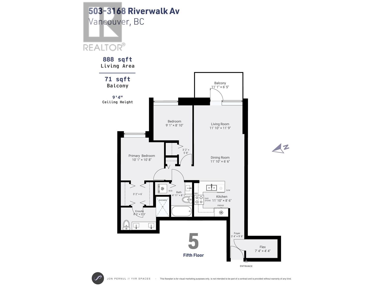503 3168 Riverwalk Avenue, Vancouver, British Columbia  V5S 0B8 - Photo 14 - R3014095