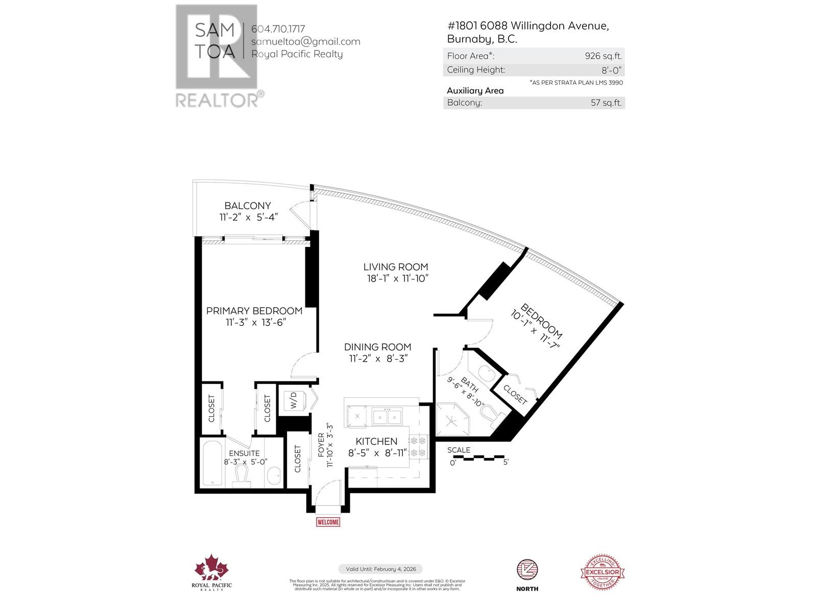 1801 6088 Willingdon Avenue, Burnaby, British Columbia  V5H 4V2 - Photo 33 - R3014169