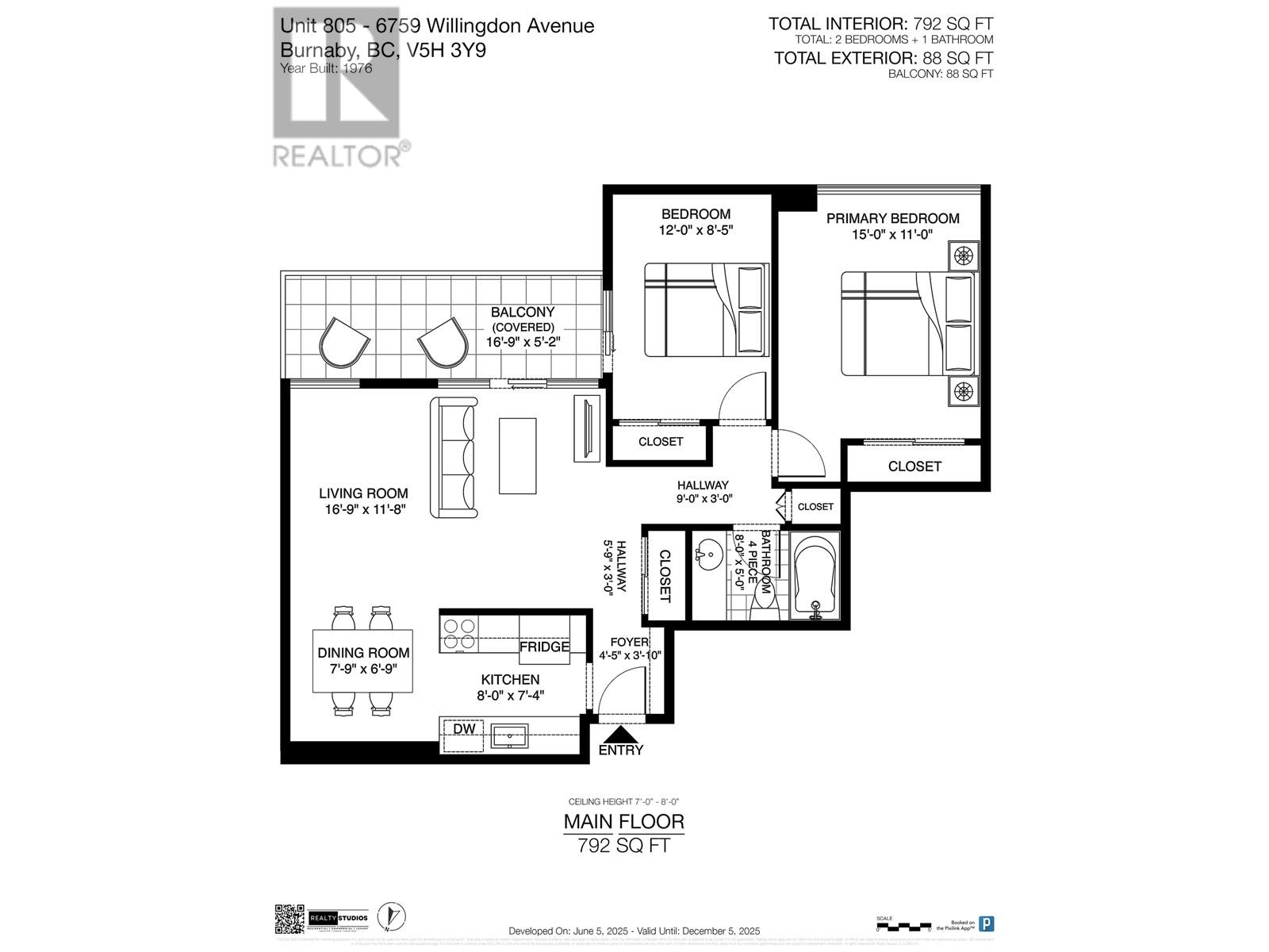 805 6759 Willingdon Avenue, Burnaby, British Columbia  V5H 3Y9 - Photo 22 - R3013952