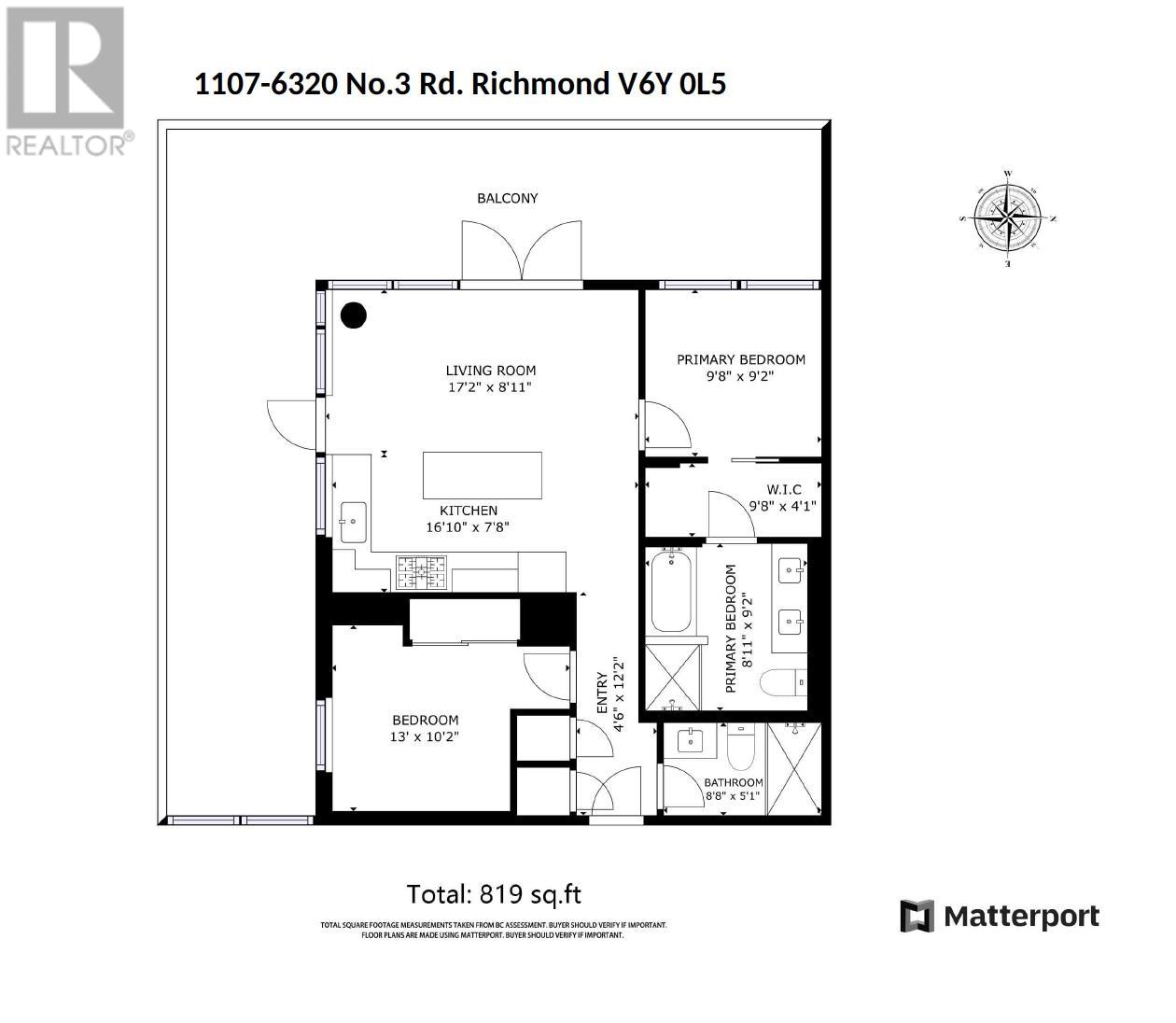 1107 6320 No. 3 Road, Richmond, British Columbia  V6Y 0L5 - Photo 4 - R3015487