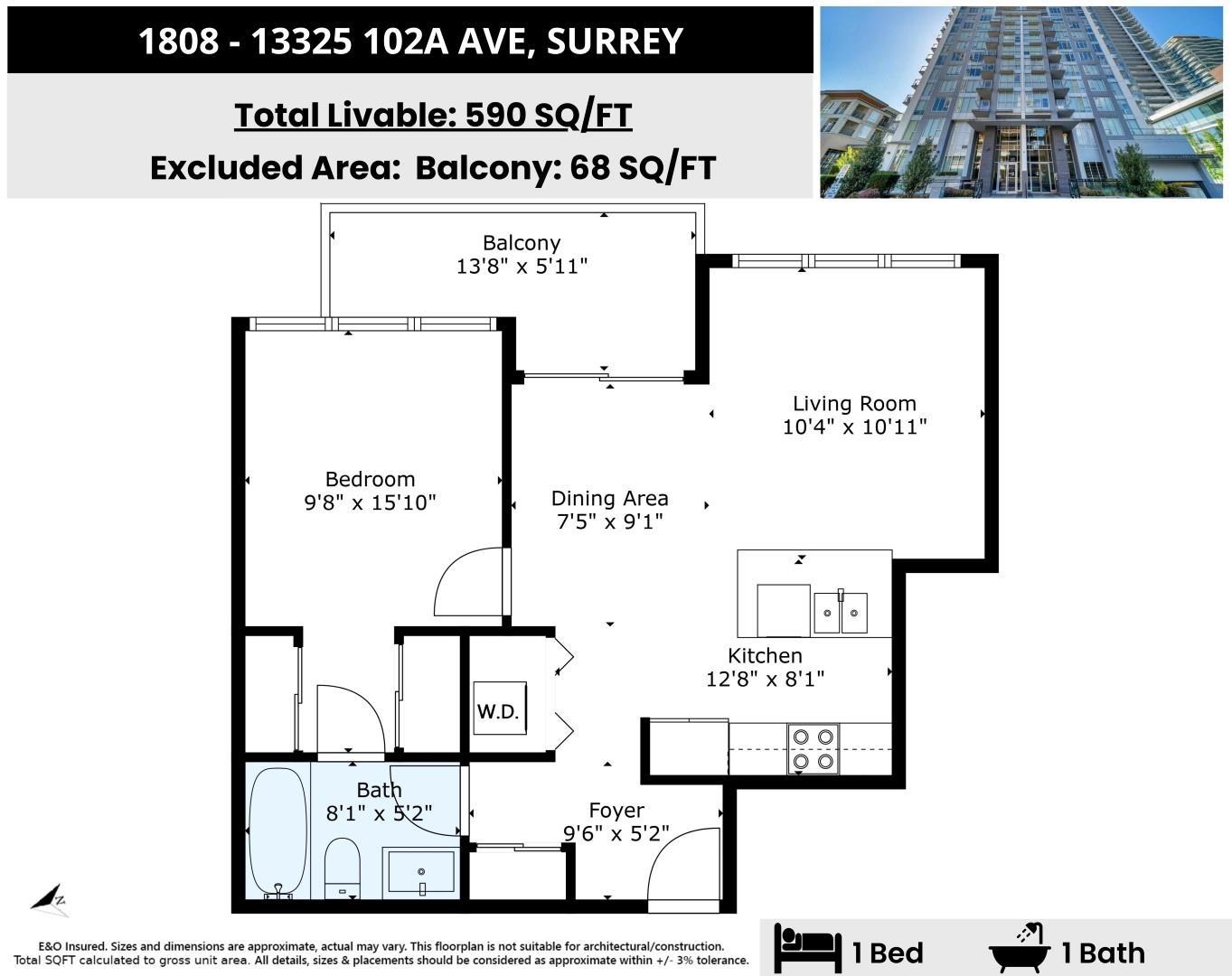1808 13325 102a Avenue, Surrey, British Columbia  V3T 0J5 - Photo 31 - R3015655