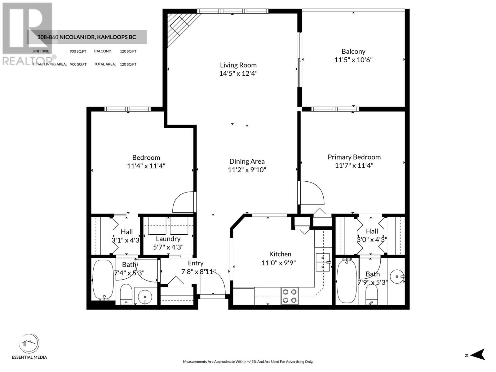 860 Nicolani Drive Unit# 308, Kamloops, British Columbia  V2B 5B3 - Photo 3 - 10352485