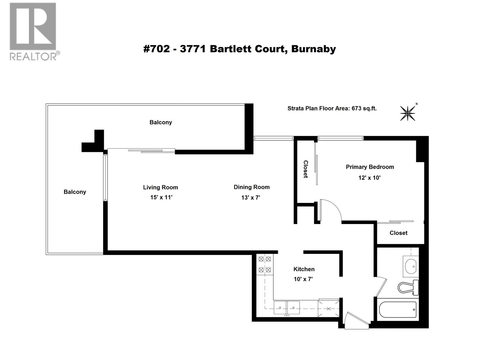 702 3771 Bartlett Court, Burnaby, British Columbia  V3J 7G8 - Photo 6 - R3016370