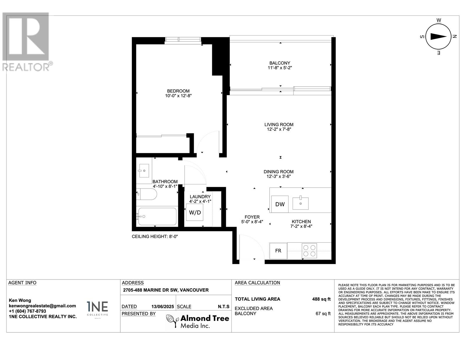 2705 488 Sw Marine Drive, Vancouver, British Columbia  V5X 0C6 - Photo 23 - R3017801