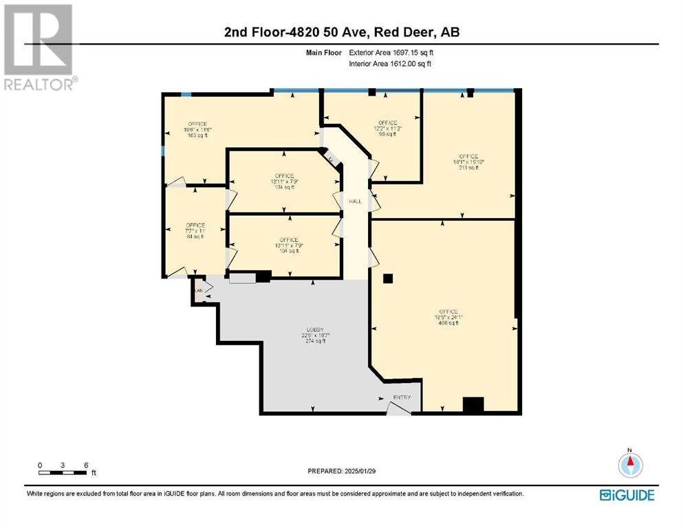 2nd Floor, 4820 50 Avenue, Red Deer, Alberta  T4N 4A4 - Photo 2 - A2193056