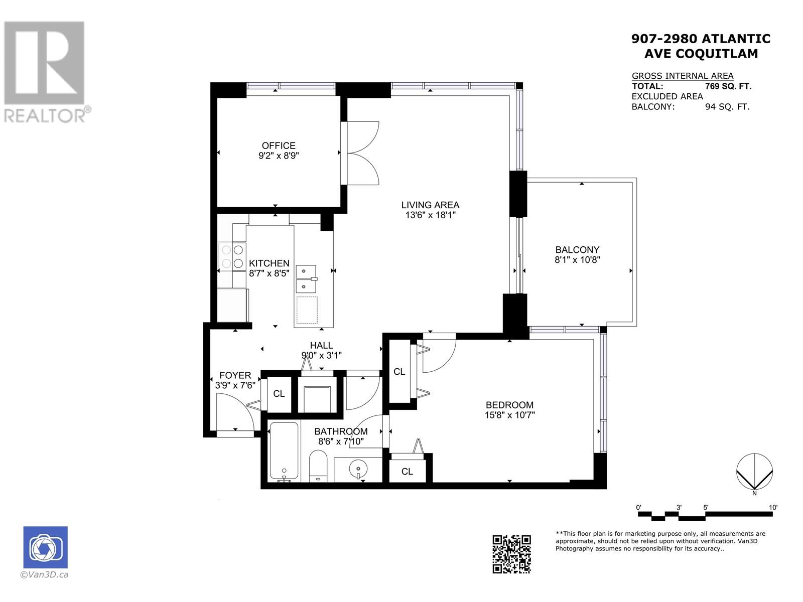 907 2980 Atlantic Avenue, Coquitlam, British Columbia  V3B 0G2 - Photo 19 - R3018695