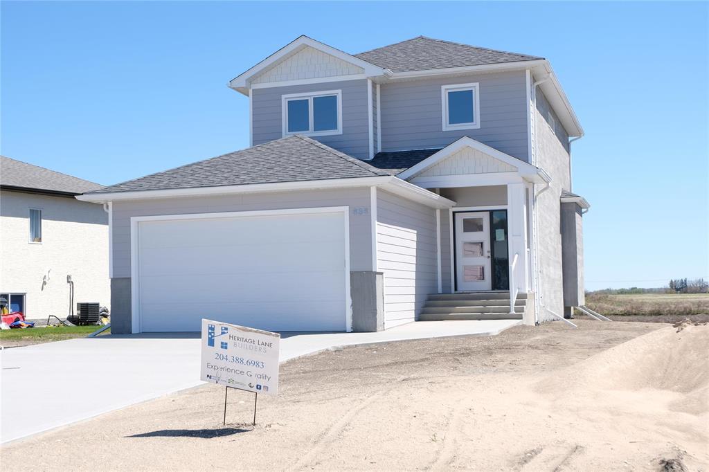 50 Gullane Street Niverville, Manitoba R07//Niverville/Offers as received. All finishings can be selected for a limited time. Located in Niverville this stunning 2-storey home will boast incredible curb appeal w/ itscultured stone, Hardiboard siding, shakes, stucco, KWP accents & double attached garage. Perfect forentertaining, the main floor features an open concept layout w/ the kitchen seamlessly flowing into the diningand living areas. It includes a convenient 2-piece powder room, 9-foot ceilings & large windows that fill thespace w/ natural light. The kitchen is a chef's dream w/ abundant counter space, a large island w/ seating &massive walk-in pantry. The second floor offers four spacious bedrooms, including a primary w/ 3-pieceensuite & large walk-through closet. Additionally, there's a 4-piece bath & second-floor laundry closet! Other highlights ofthis home include full basement w/ potential for secondary suite w/ side entrance. Built on ICF foundationwalls w/ concrete piles, drywalled perimeter walls in the basement, central air conditioning, an HRV system, asump pump & 5-year warranty. Call now! (id:48254)