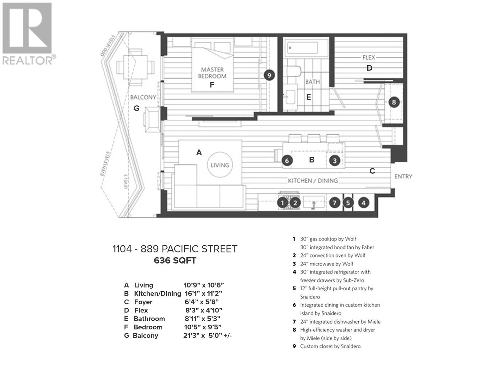 1104 889 Pacific Street, Vancouver, British Columbia  V6Z 1C3 - Photo 40 - R3023747