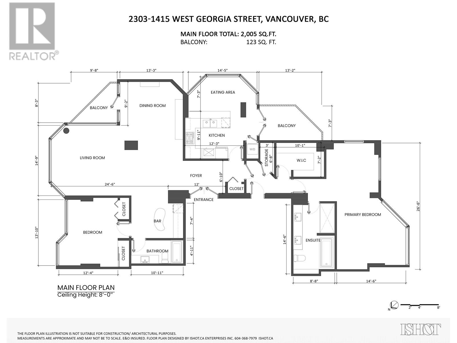 Listing Picture 39 of 39 : 2303 1415 W GEORGIA STREET, Vancouver / 溫哥華 - 魯藝地產 Yvonne Lu Group - MLS Medallion Club Member