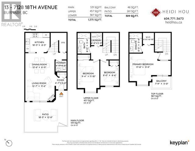 13 7128 18th Avenue, Burnaby, British Columbia  V3N 1H1 - Photo 10 - R3025023