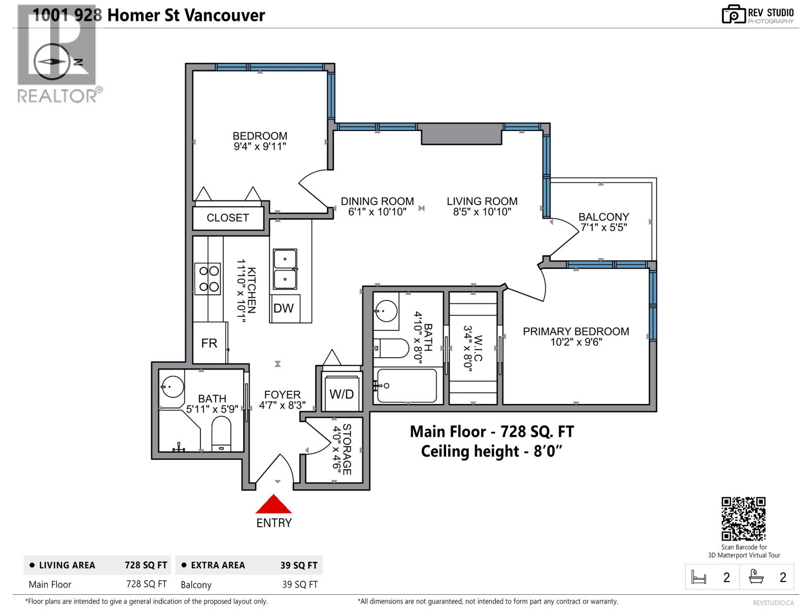 1001 928 Homer Street, Vancouver, British Columbia  V6B 1T7 - Photo 25 - R3004223