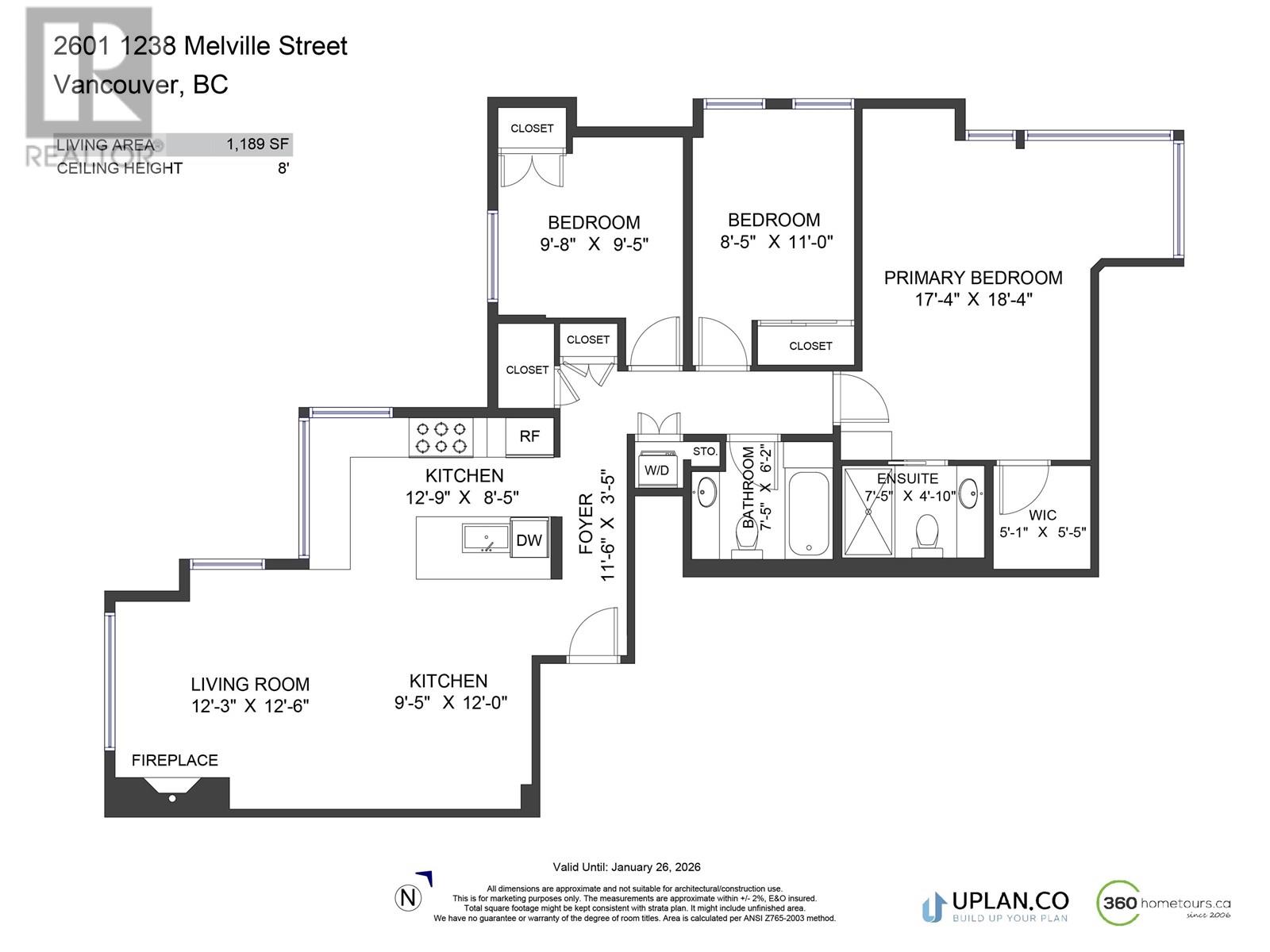 2601 1238 Melville Street, Vancouver, British Columbia  V6N 4N2 - Photo 22 - R3025218
