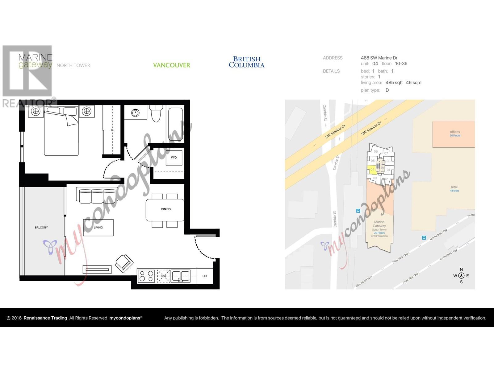 3304 488 Sw Marine Drive, Vancouver, British Columbia  V6E 2Y3 - Photo 2 - R3024561