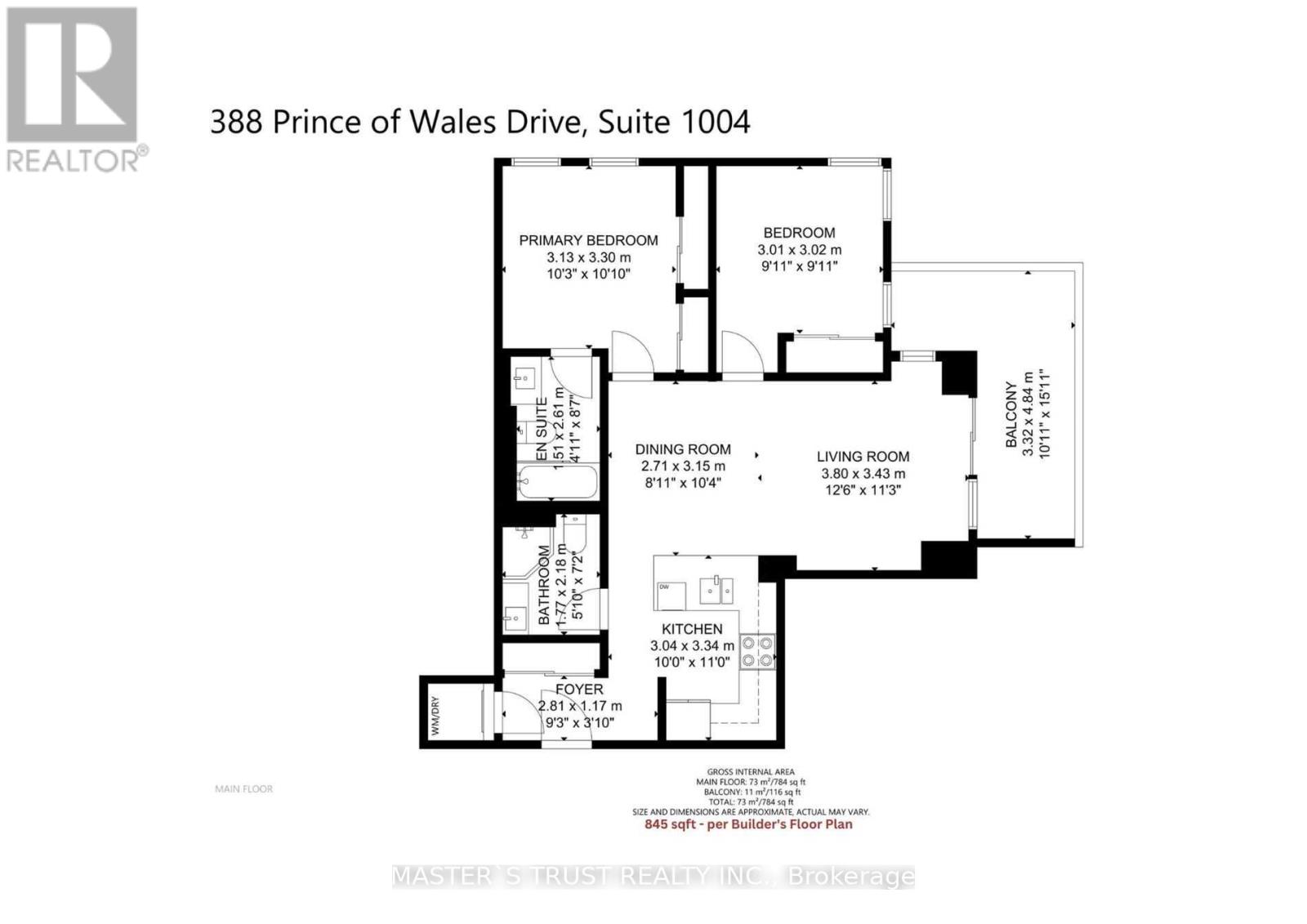 1004 - 388 PRINCE OF WALES DRIVE, Mississauga, Ontario