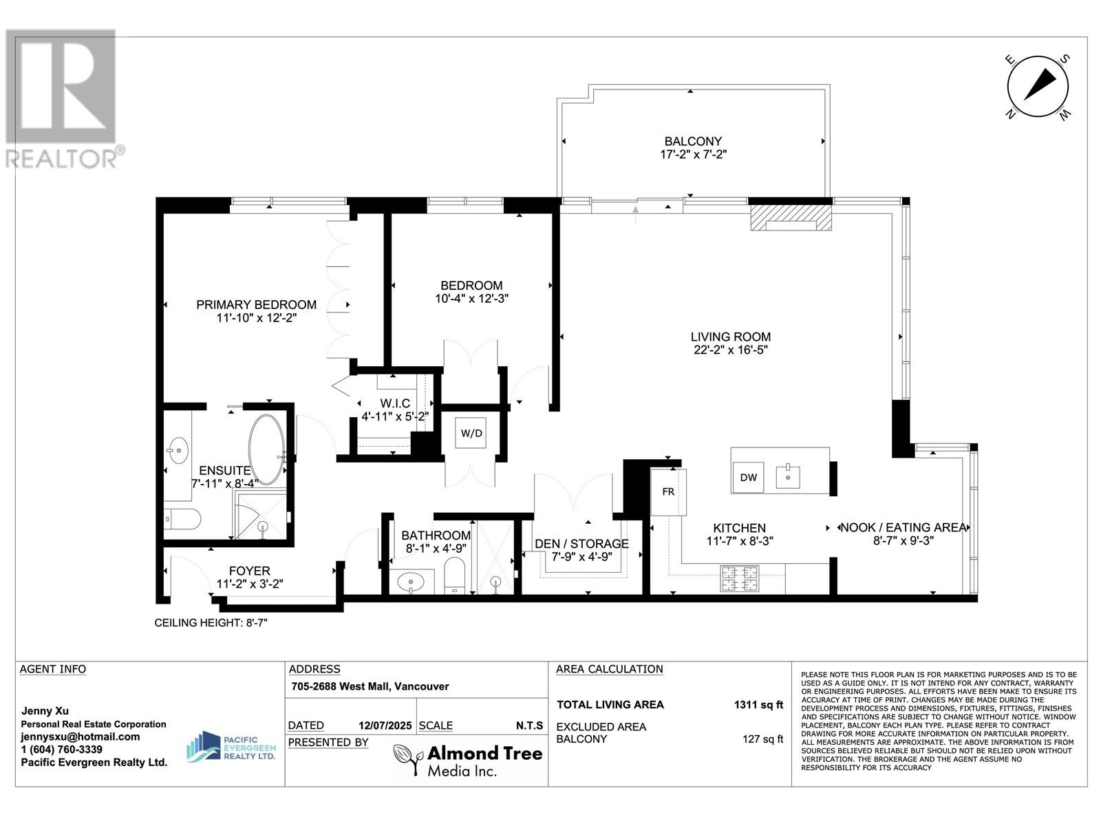 705 2688 West Mall, Vancouver, British Columbia  V6T 2J8 - Photo 25 - R3025787