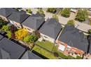 Aerial perspective of suburban area
