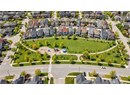 Aerial perspective of suburban area