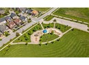 Aerial perspective of suburban area