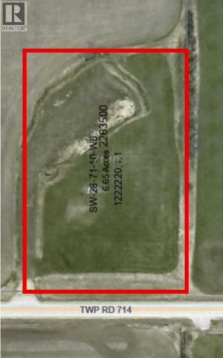 SW-28-71-10-6, 6.65 acre parcel - Lot 1 off, county of, Alberta