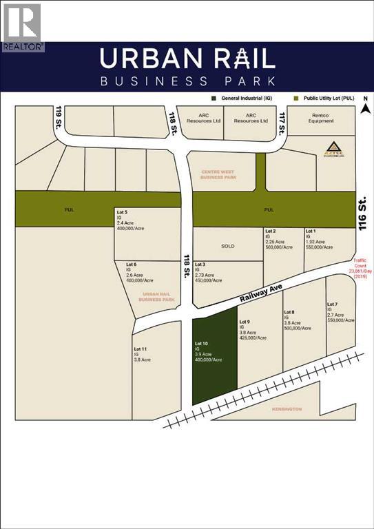 Lot 10 Railway Avenue, Grande Prairie, Alberta  T8W 0C7 - Photo 1 - A2241897