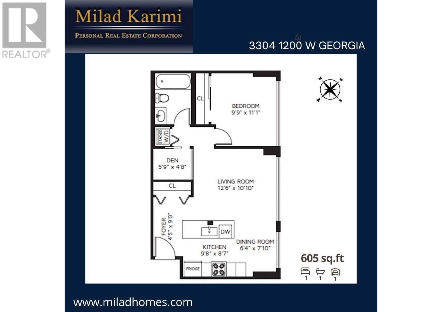 3304 1200 W Georgia Street, Vancouver, British Columbia  V6E 4R2 - Photo 19 - R3025931