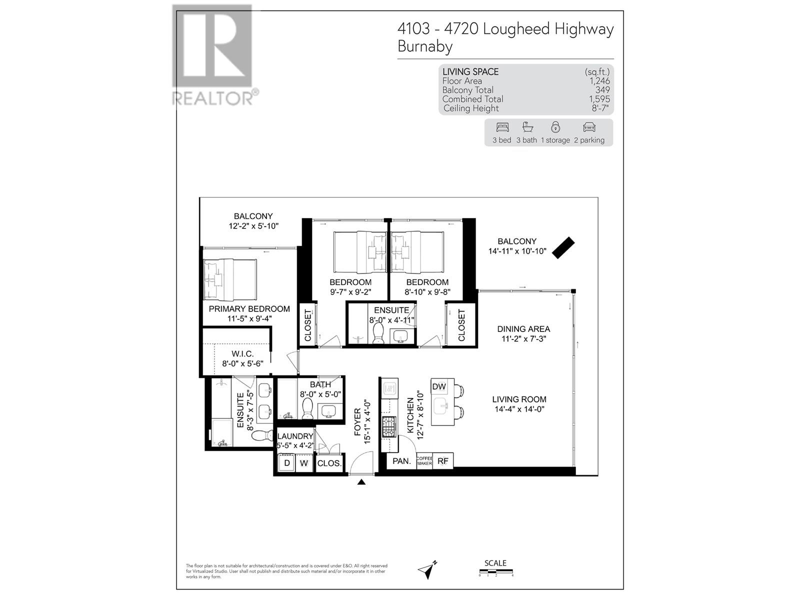 4103 4720 Lougheed Highway, Burnaby, British Columbia  V5C 0M8 - Photo 23 - R3030182