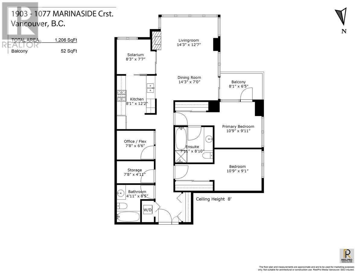 1903 1077 Marinaside Crescent, Vancouver, British Columbia  V6Z 2Z5 - Photo 3 - R3030427