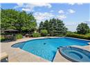 Inground Saltwater Pool with Integrated Hot Tub