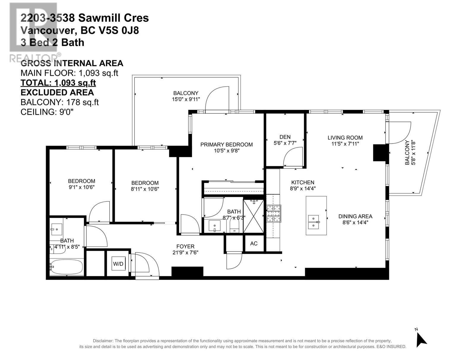 2203 3538 Sawmill Crescent, Vancouver, British Columbia  V5S 0J8 - Photo 37 - R3029723