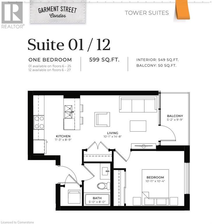 108 Garment Street Unit# 1101, Kitchener, Ontario  N2G 3B2 - Photo 28 - 40754337