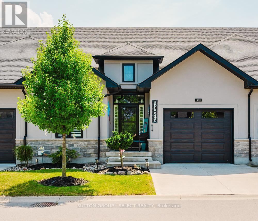 Meticulously maintained 4-bed, 3-bath ranch-style condo-only five years old and showing like new. Exceptionally clean and move-in ready, maintained to pristine standards throughout. Engineered hardwood floors add warmth and durability across the main living areas. Spacious open-plan living room, anchored by a gas fireplace-ideal for cozy gatherings. Chef's kitchen with oversized island, perfect for meal prep or casual entertaining. Calacatta quartz countertops offer a sleek, high-end touch. Built-in dishwasher and ample cabinetry combine style with practicality. The large primary bedroom features a beautiful ensuite and walk-in closet. There is an additional bedroom and a 4 piece bathroom on the main level. + two additional bedrooms, bathroom and family room on the lower level, ideal for guests, multigenerational living, or a quiet home office space. Beautiful wood deck flows to a stone patio, offering generous entertaining space. The owner has spent an additional $40,000 plus on upgrades including storm door, deck awning, Profession Frigidaire refrigerator. Power-operated awning covers the deck for shade and comfort, rain or shine. Attached garage with inside entry, featuring an auto-opening door-providing convenience and security. Low monthly condo fees, $120, keeping ongoing costs highly affordable. This thoughtfully designed unit delivers luxury finishes, smart living spaces, and impeccable upkeep at a remarkable value. It's an opportunity to own a spacious, modern layout with 4 bedrooms and 3 full baths plus a lower-level bonus family room. Perfect for families, downsizers, or anyone seeking flexibility, comfort, and ease of living. Offering a modern design, generous living space, and low fees make this home a great value. (id:48254)