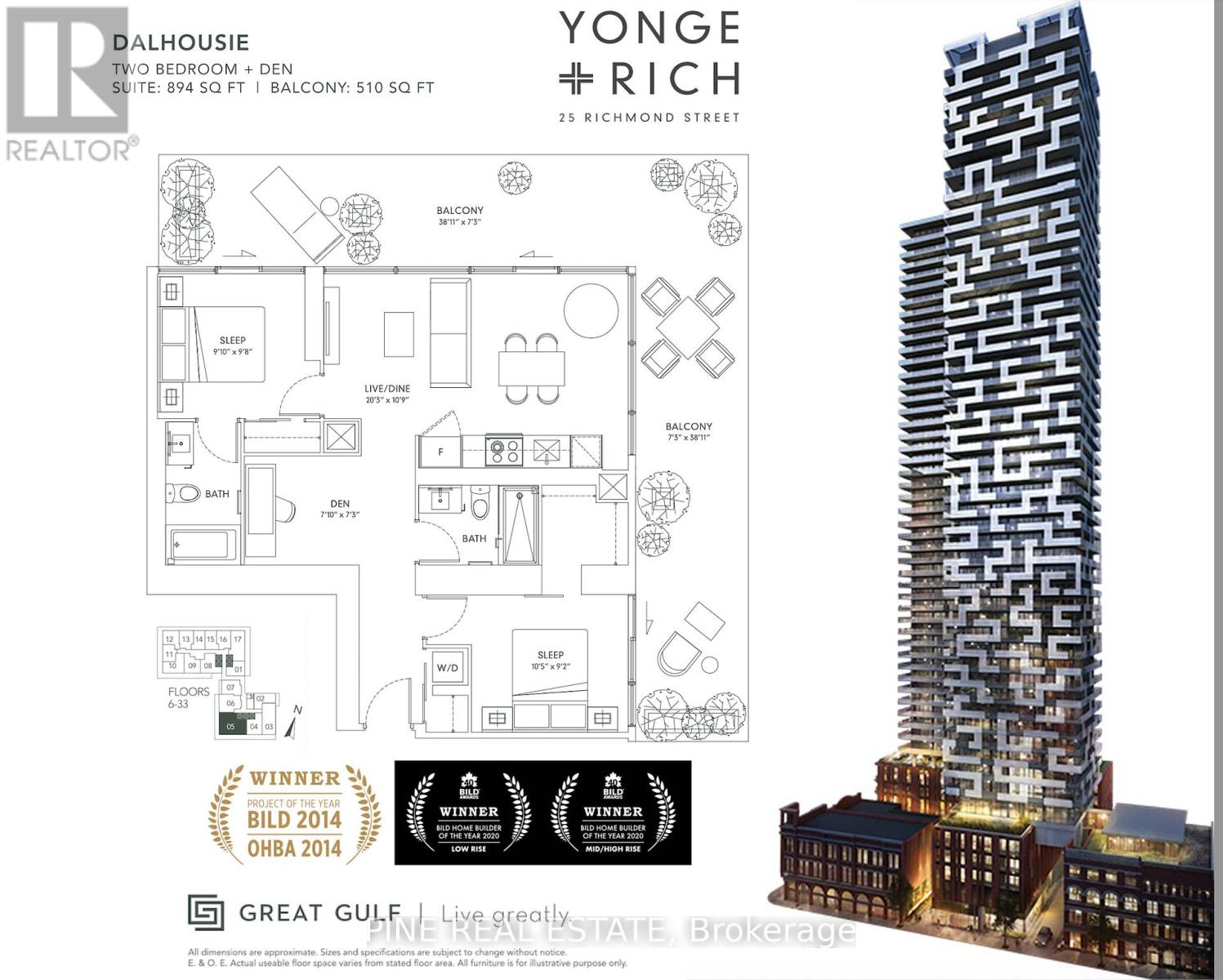 1305 - 25 Richmond Street E, Toronto (Church-Yonge Corridor), Ontario  M5C 0A6 - Photo 50 - C12318377