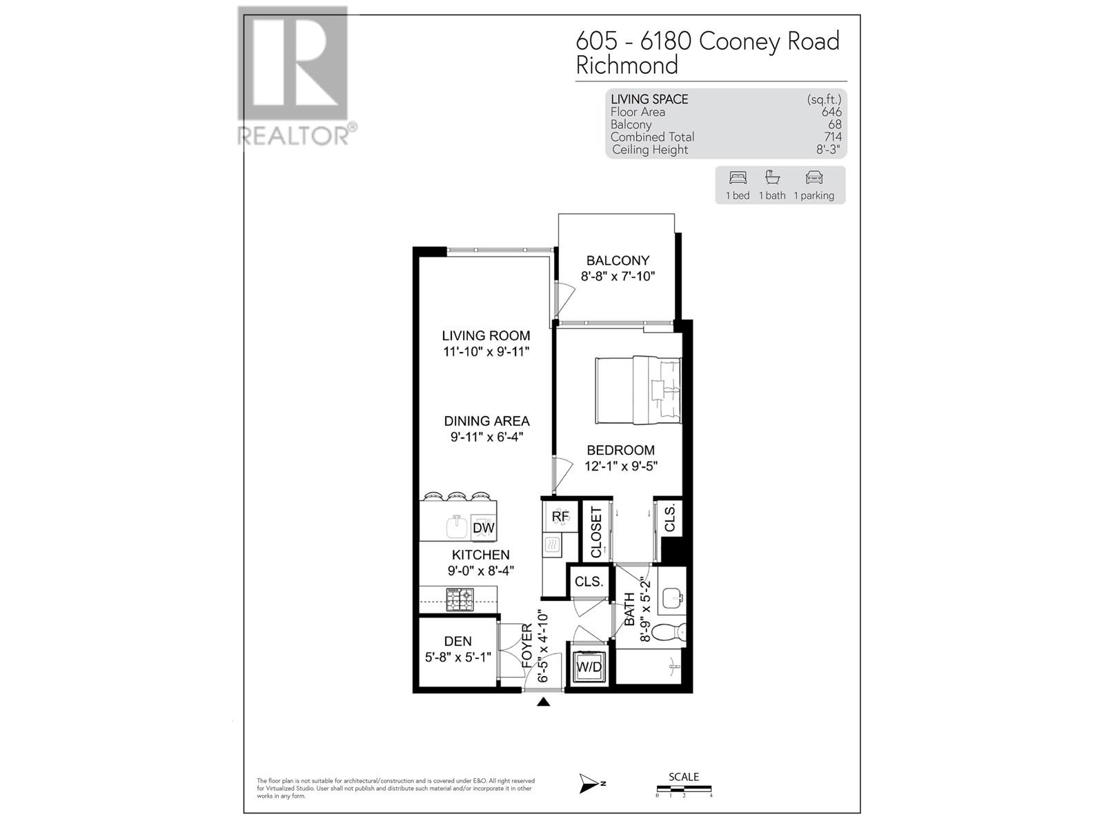 605 6180 Cooney Road, Richmond, British Columbia  V6Y 0H2 - Photo 25 - R3032764