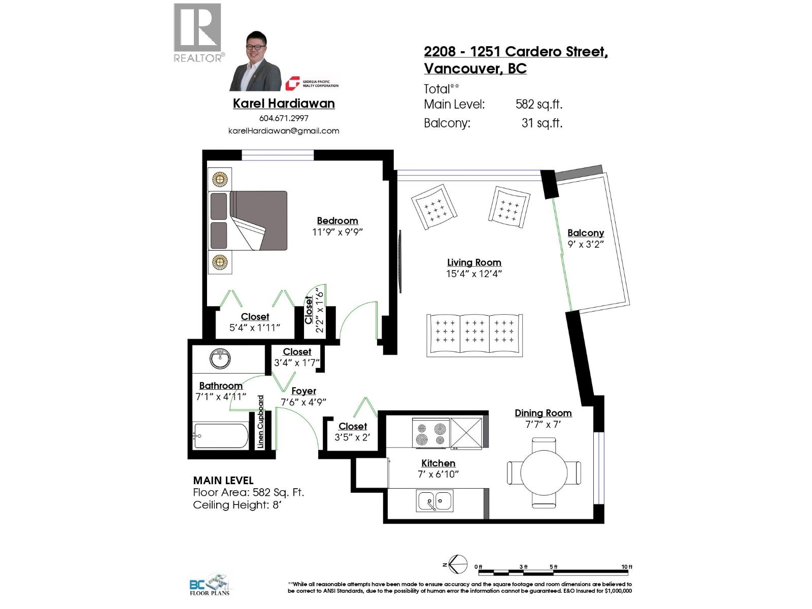 2208 1251 Cardero Street, Vancouver, British Columbia  V6G 2H9 - Photo 16 - R3032886