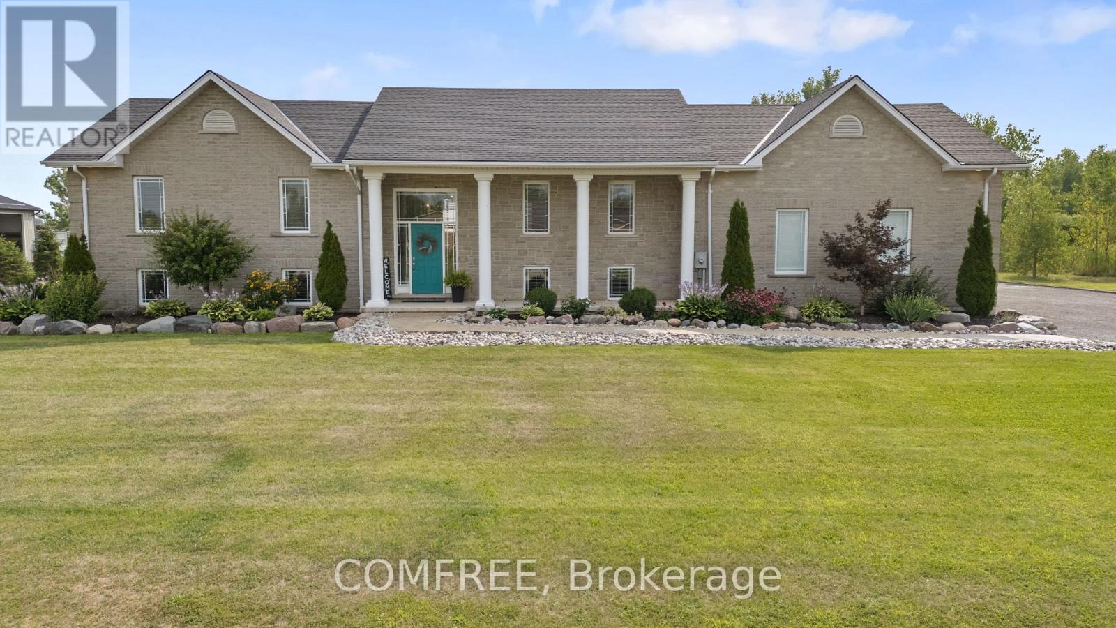 1 Starlight Lane Thames Centre, Ontario Over 5,000 sq foot living space, 3300 sq foot shop, 6 bedroom, 3 1/2 bath on the north side of Dorchester in a quiet subdivision, located on an end lot, on a cul-de-sac street. Zoning is Commercial/ Residential to accommodate a large family, plus a shop, office with a 2 piece bath, secure gated compound and tons of storage space inc. a 16 x 30 mezzanine to fully accommodate your home based business. Open concept living, dining and kitchen with all new stainless appliances, granite countertops and a large Pantry. Large patio for dining, entertaining, hanging out by the pool and soaking in the Hot tub. Large lower level features a 30' x 30' entertaining space, 10 foot ceilings, 3 additional bedrooms, 4 piece bath and laundry room with new washer/dryer. Large tree lined yard with chicken coop/garden enclosure. Close to the 401 and many local amenities, shopping, restaurants, schools hockey arena, nature trails, dog park, soccer, baseball and golf courses. All appliances and window coverings included.7'x 10 kitchen pantry with large fridge/freezer. Recently finished lower level. Water softener, bar fridge pool table area for entertaining. Newly renovated main floor bathrooms. All new waterproof luxury vinyl plank flooring throughout. Master has a 3 piece ensuite and a walk in closet. Eco flow septic system, large raised deck with pool and hot tub plus 12 x 12 gazebo and dining area retractable pergola. Attached oversized 2 car garage plus additional shop/ office/ truck bay with all new blown in insulation, new LED lighting and a climate controlled shop with epoxy floor, PVC wall/ceiling panels and new shop/office high efficiency gas furnace, and separate central air system. Shingles are 5 years old, Gas water heater is owned, recently serviced Central air x 2 and much more! (id:48254)