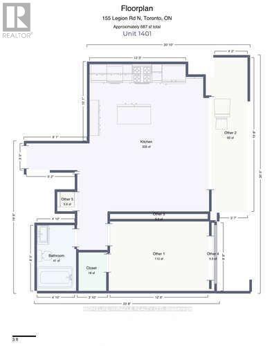 1401 - 155 Legion Road N, Toronto, Ontario  M8Y 0A7 - Photo 47 - W12336724