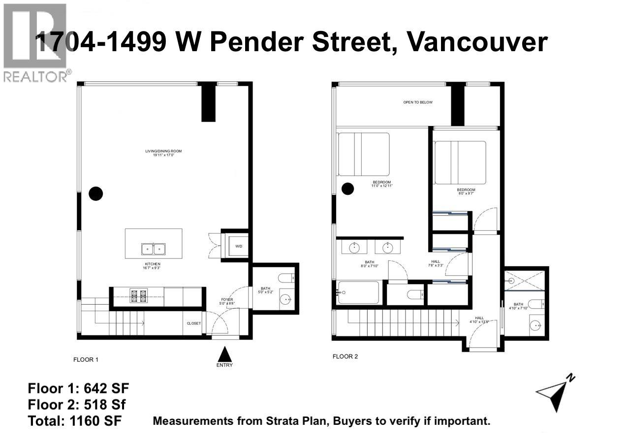 1704 1499 W Pender Street, Vancouver, British Columbia  V6G 0A7 - Photo 29 - R3035721