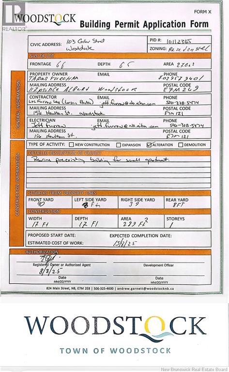 103 Cedar Street, Woodstock, New Brunswick  E7M 1E5 - Photo 28 - NB121911