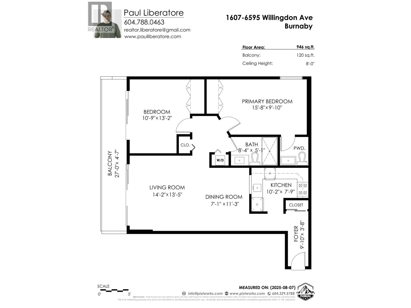 1607 6595 Willingdon Avenue, Burnaby, British Columbia  V5H 4E5 - Photo 34 - R3036321