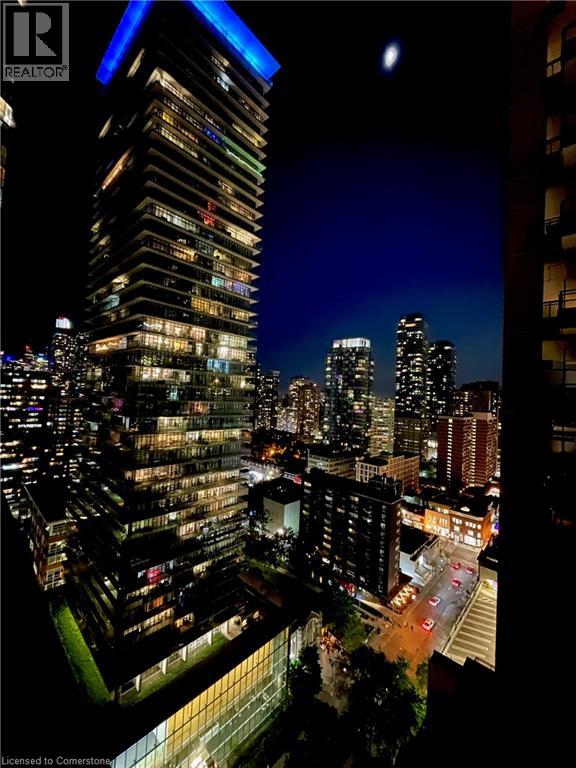 Fully furnished, immaculate, 1 owner, never rented studio condo ready for a new owner! This condo is located steps from Yonge and Bloor and minutes away from Yorkville with fine dining and premier shopping locations.  Perfect for busy professionals, dynamic couples or students, this is your new home!  With no neighbours on either side and a higher elevation, this unit allows for peace, calm and quiet amid the hustle and bustle of Toronto.  An ideal location at the hub of both subway lines and walking distance to University of Toronto, Toronto Metropolitan University, Queens Park and Yorkdale.  The outdoor balcony provides extra living space with amazing views.  Keep your lifestyle costs down with an ample sized gym, party and game rooms as well as an outdoor heated pool and entertaining area with BBQs!  If you are looking to break into the market or build your real estate portfolio then this is for you!  Includes the large TV, modern stainless-steel appliances and all indoor and outdoor furniture-this is a must have!  Security with a 24-hour concierge. (id:48254)