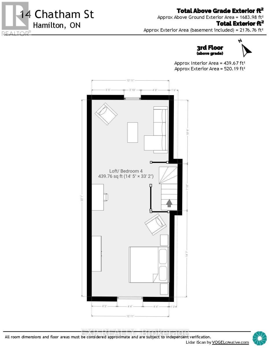 14 Chatham Street, Hamilton (Kirkendall), Ontario  L8P 2B2 - Photo 49 - X12341911