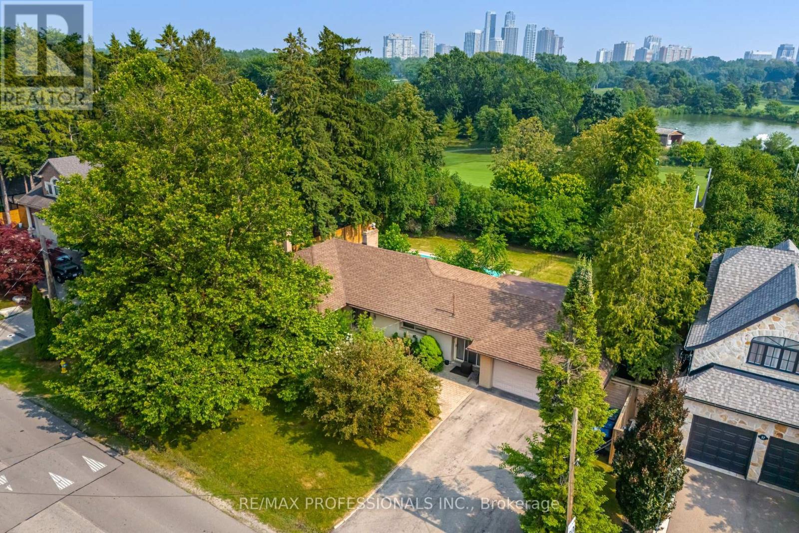 Stunning, matured treed lot, south facing back yard with 100' fully backing onto Islington Golf Course! Has been approved for severance, creating 2 lots measuring 50' x 121' each with 2025 survey and building plans. One of a very limited inventory of homes backing onto Islington Golf Course. In winter months, one can walk through the snowy drifts and quiet area. Become a member and walk to 'work' on the course. Rare opportunity! When it is gone, it is gone. Close to Islington Subway and buses, Rosethorn JS, first class amenities to explore. Being sold as land value only. Appointment required to walk property. No interior visits permitted. (id:48254)