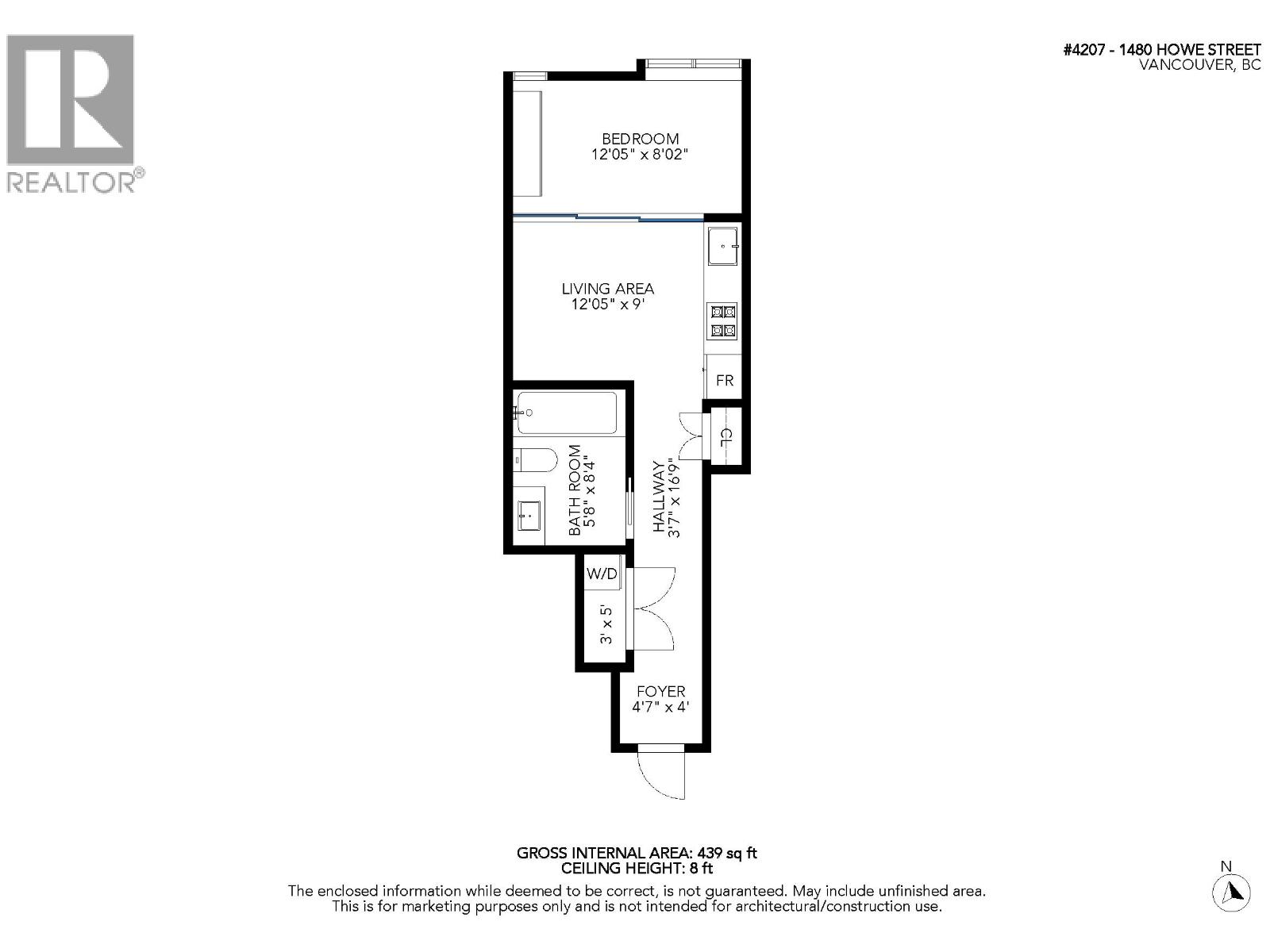4207 1480 Howe Street, Vancouver, British Columbia  V6Z 0G5 - Photo 3 - R3002983