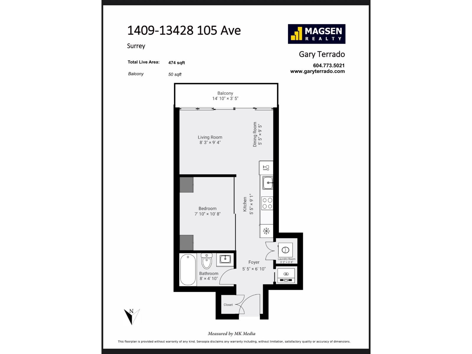1409 13428 105 Avenue, Surrey, British Columbia  V3T 0S6 - Photo 7 - R3038090