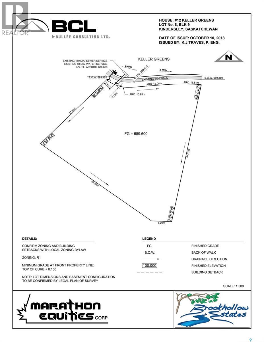 Keller Greens R3 Lot For 5 Townhouses, Kindersley, Saskatchewan  S0L 1S1 - Photo 14 - SK015910