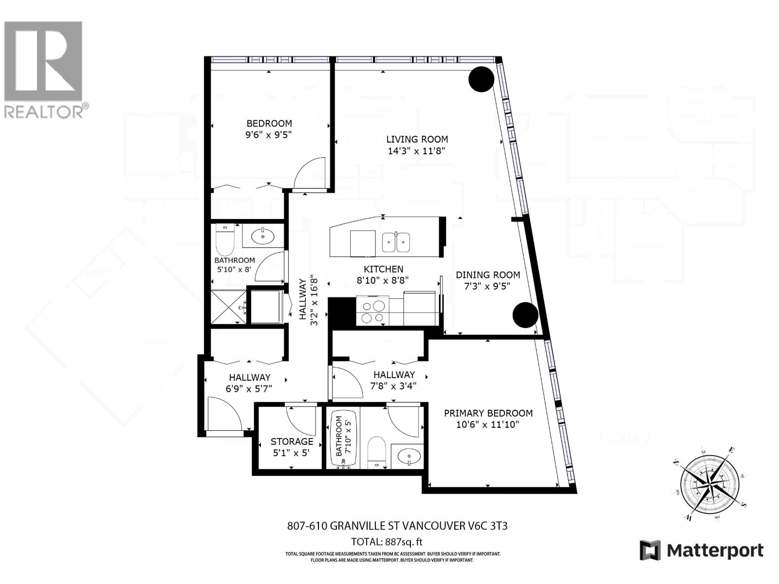 807 610 Granville Street, Vancouver, British Columbia  V6C 3T3 - Photo 15 - R3039196