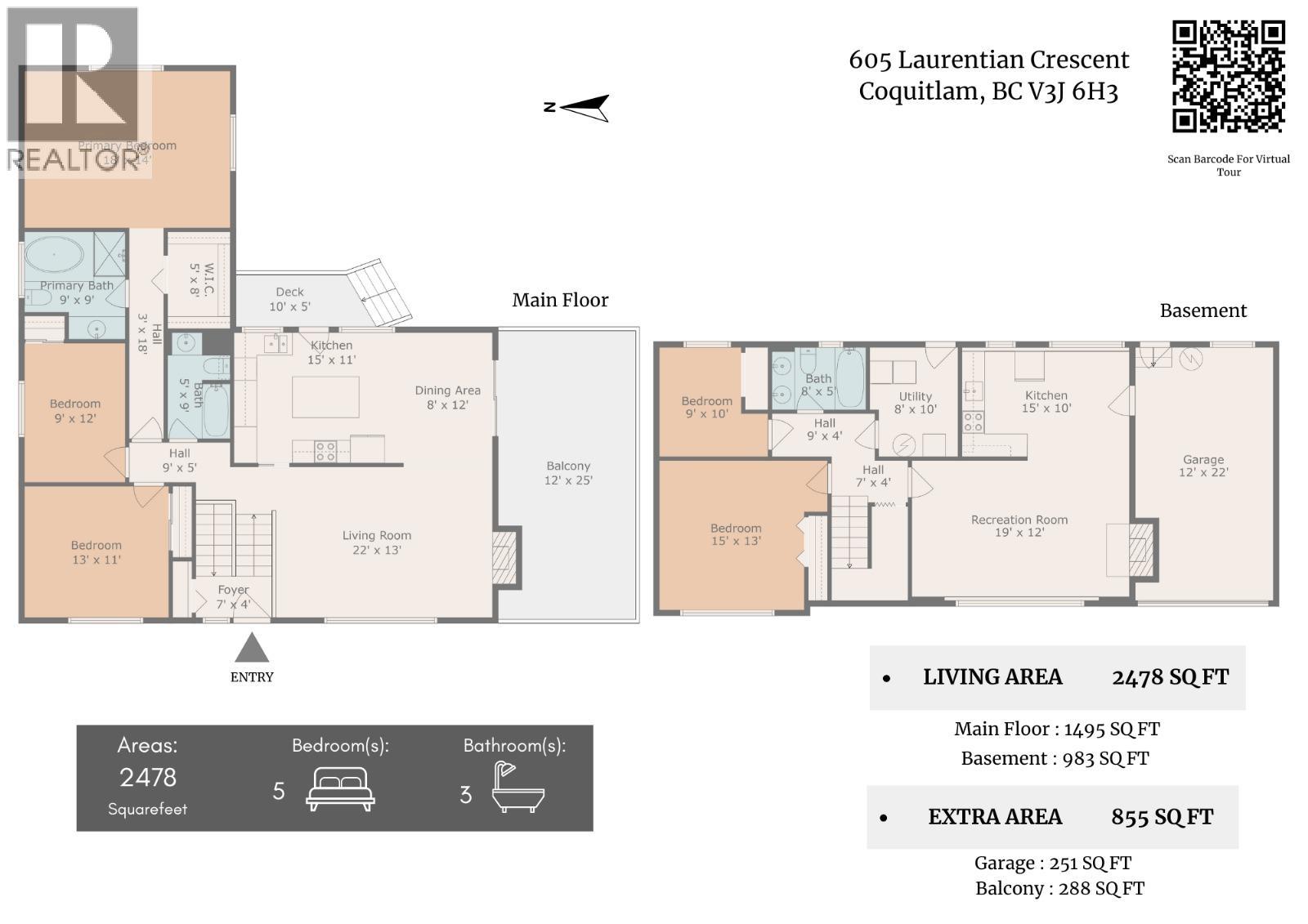 605 Laurentian Crescent, Coquitlam, British Columbia  V3J 6H3 - Photo 37 - R3039528